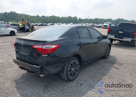 2015 Toyota Corolla S Plus z USA, uszkodzony, nr VIN 2T1BURHE1FC306642